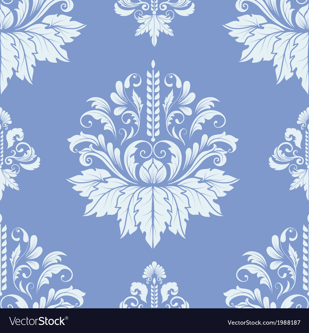 Elegant Damask Pattern Element