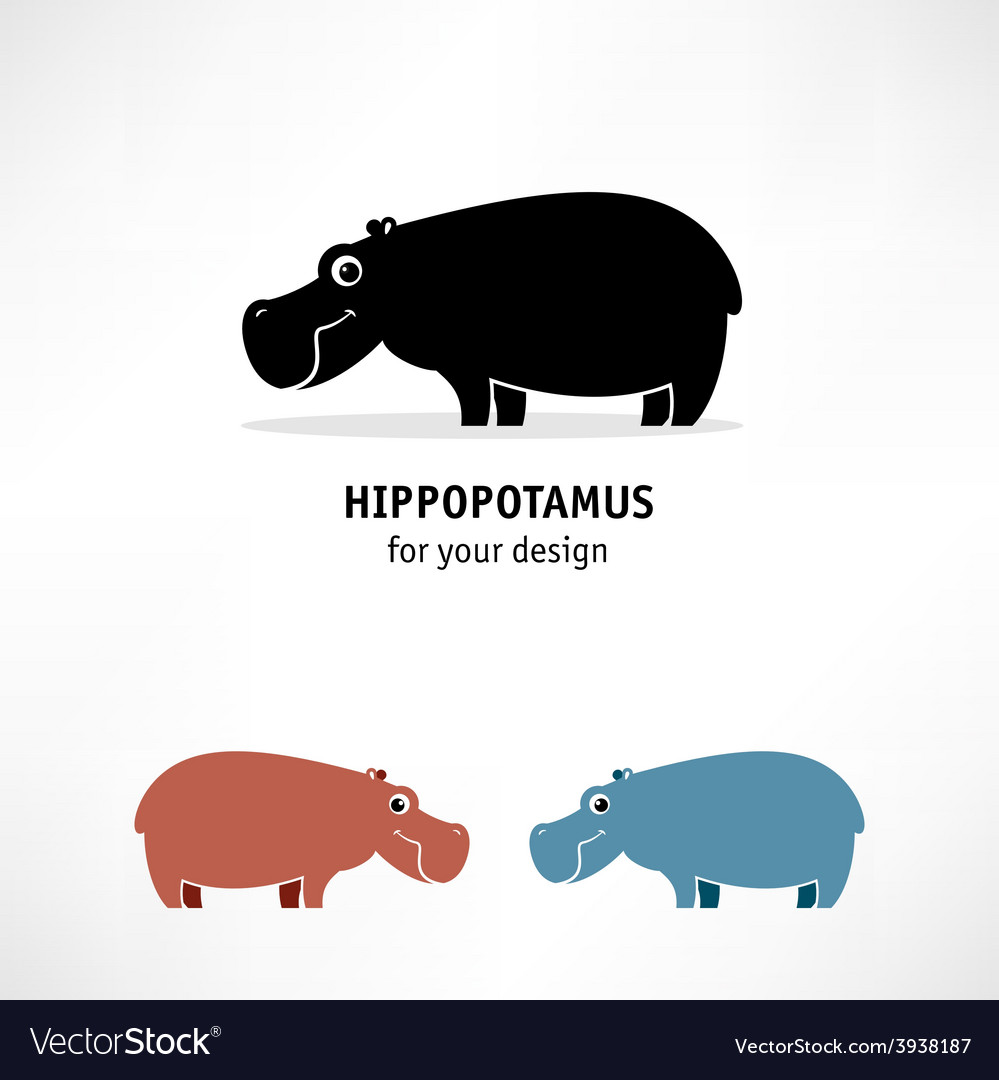 Hippopotamus icon Royalty Free Vector Image - VectorStock