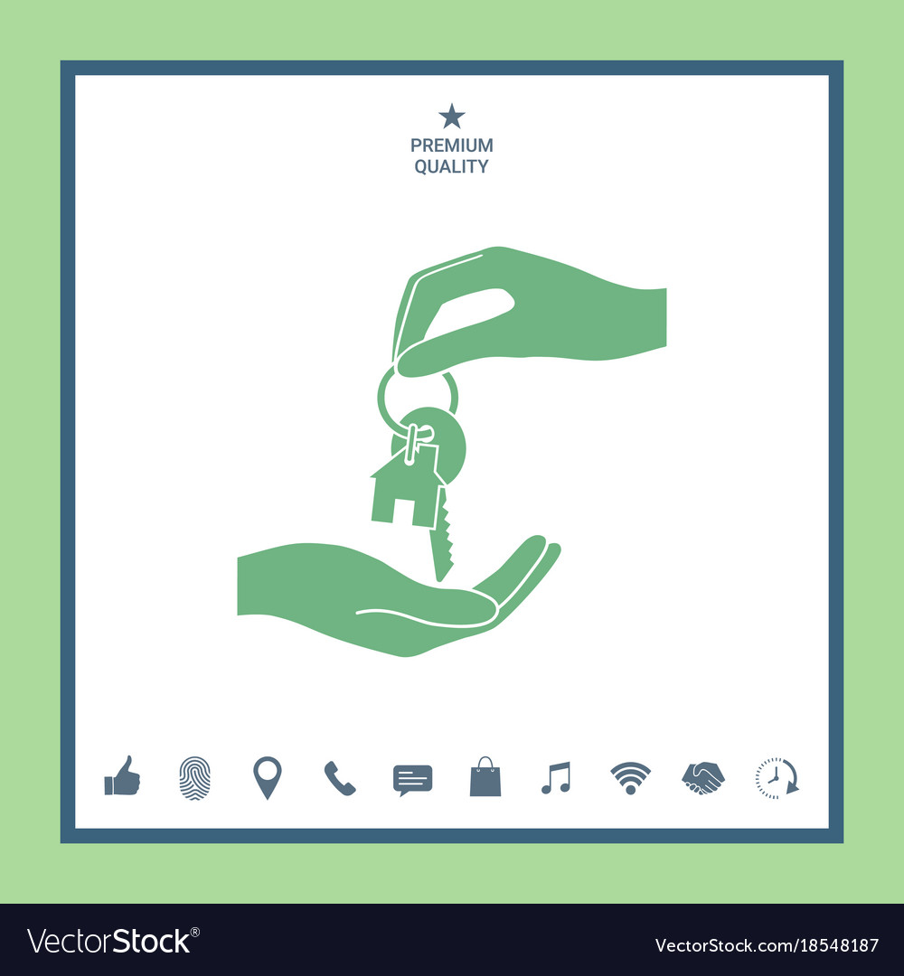 Receiving the key with keychain shaped like