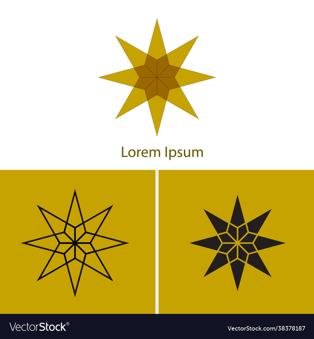 Simple elegant logo design with triangle shape
