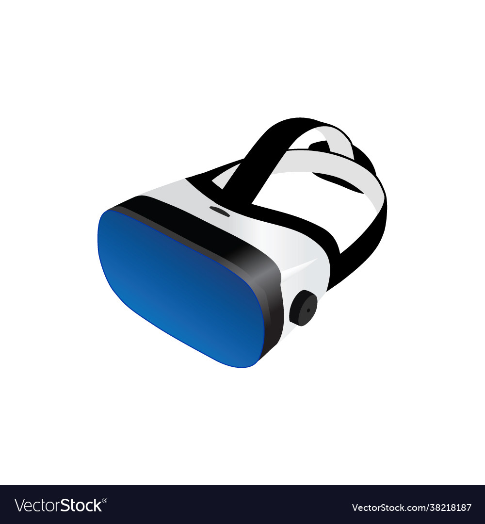 Vr Virtual Reality Glasses Icon Logo Flat Design Vector Image