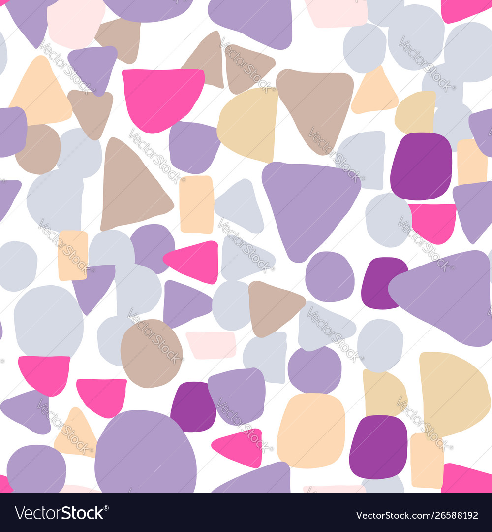 Abstract colored shapes seamless pattern simple vector image Abstract colored shapes seamless pattern simple