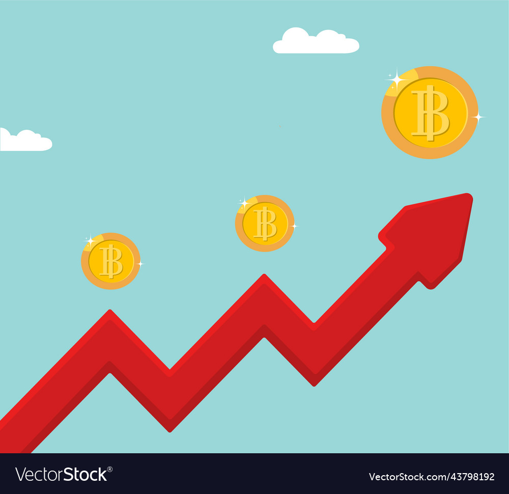 Bitcoin falling up with graph crypto