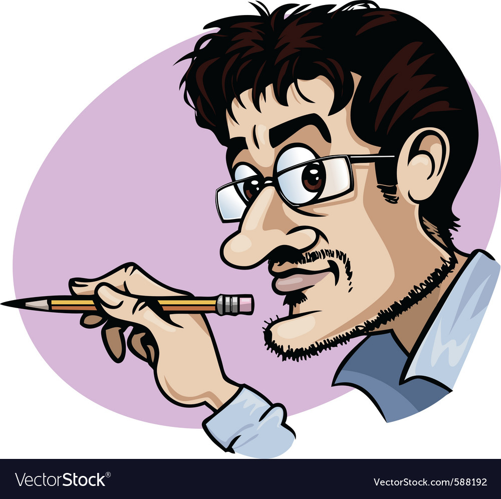 Cartoonist Royalty Free Vector Image - VectorStock