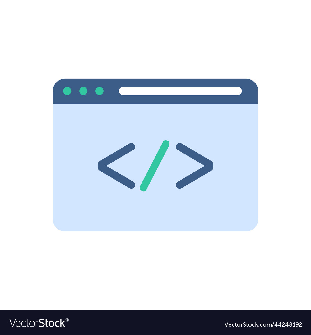 Datencodierung für Programmentwickler auf der Website vector image Datencodierung für Programmentwickler auf der Website