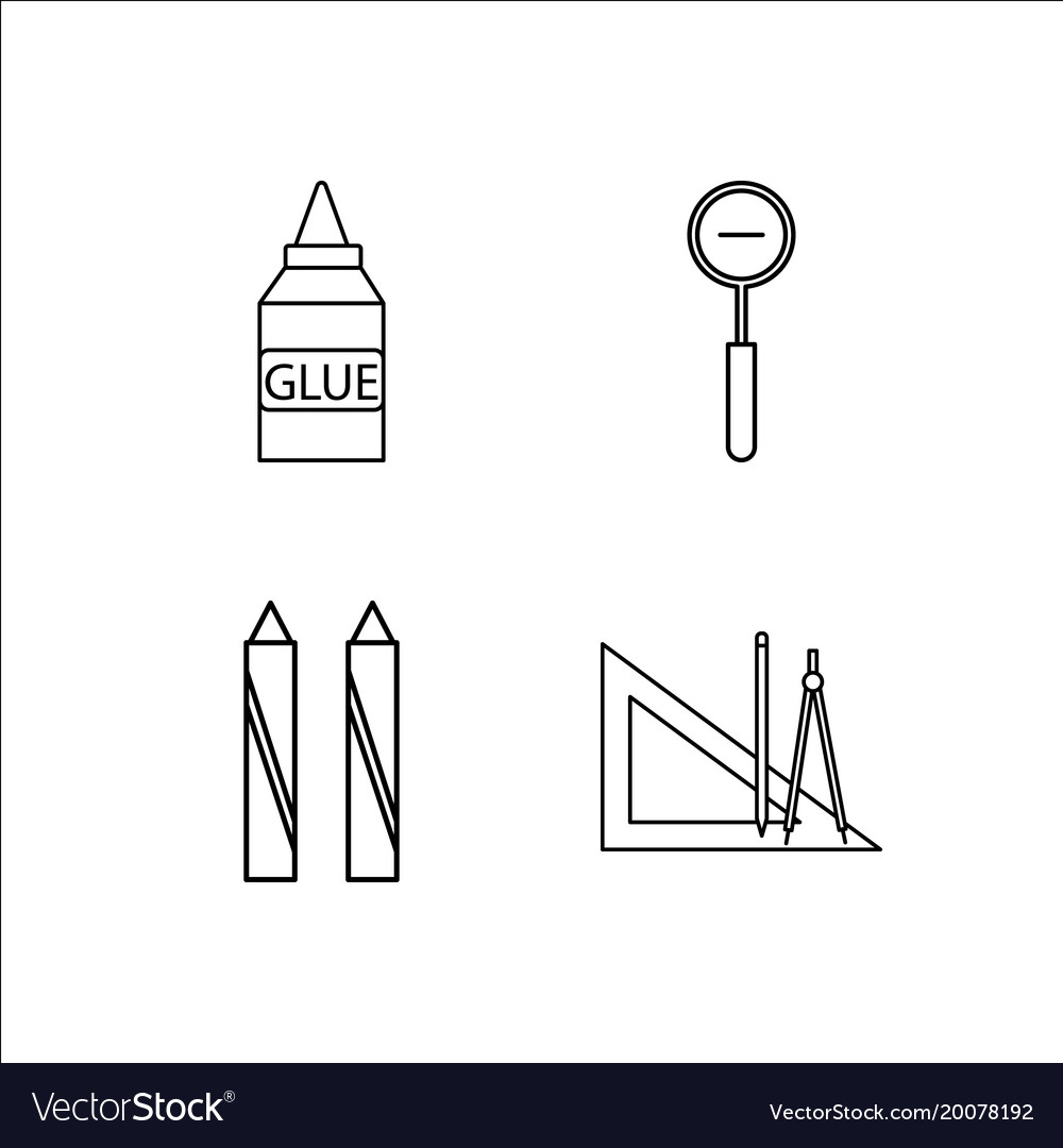 Design und Studio einfache lineare Icon-Setsimple
