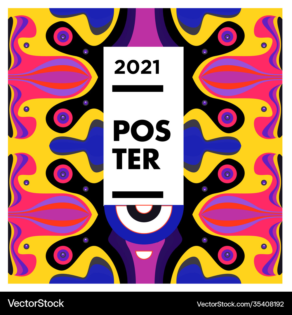 Geometric colorful pattern for poster and banner Vector Image