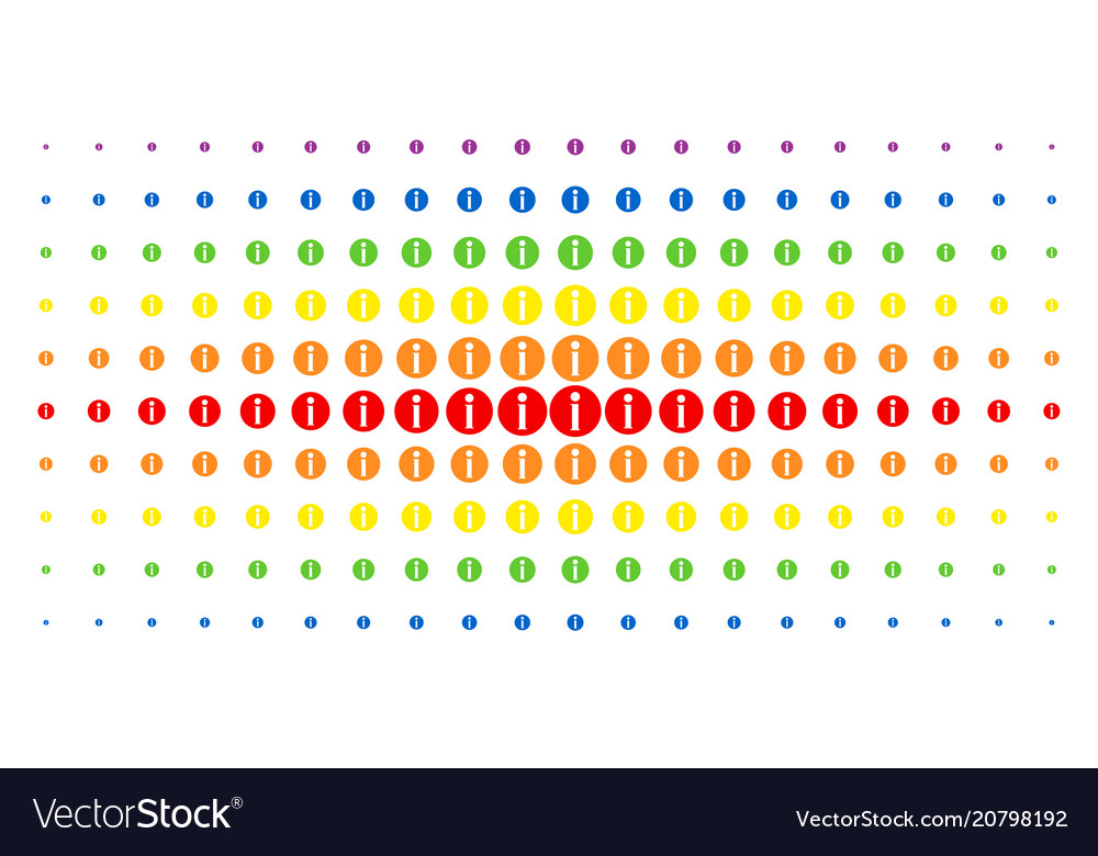 Info spectrum halftone pattern