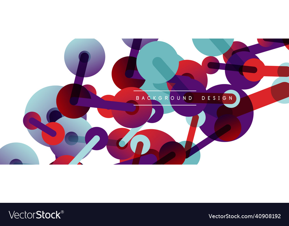 Line points connections geometric abstract Vector Image Line points connections geometric abstract