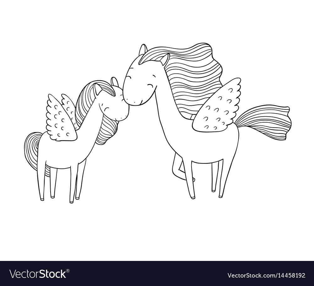 Majestic Pegasus Horse