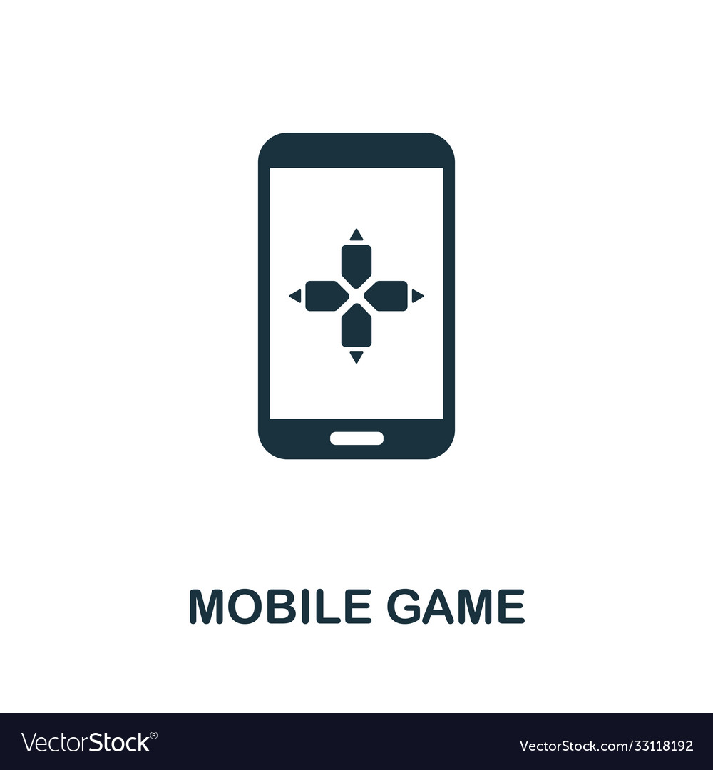 Mobile game icon simple element from