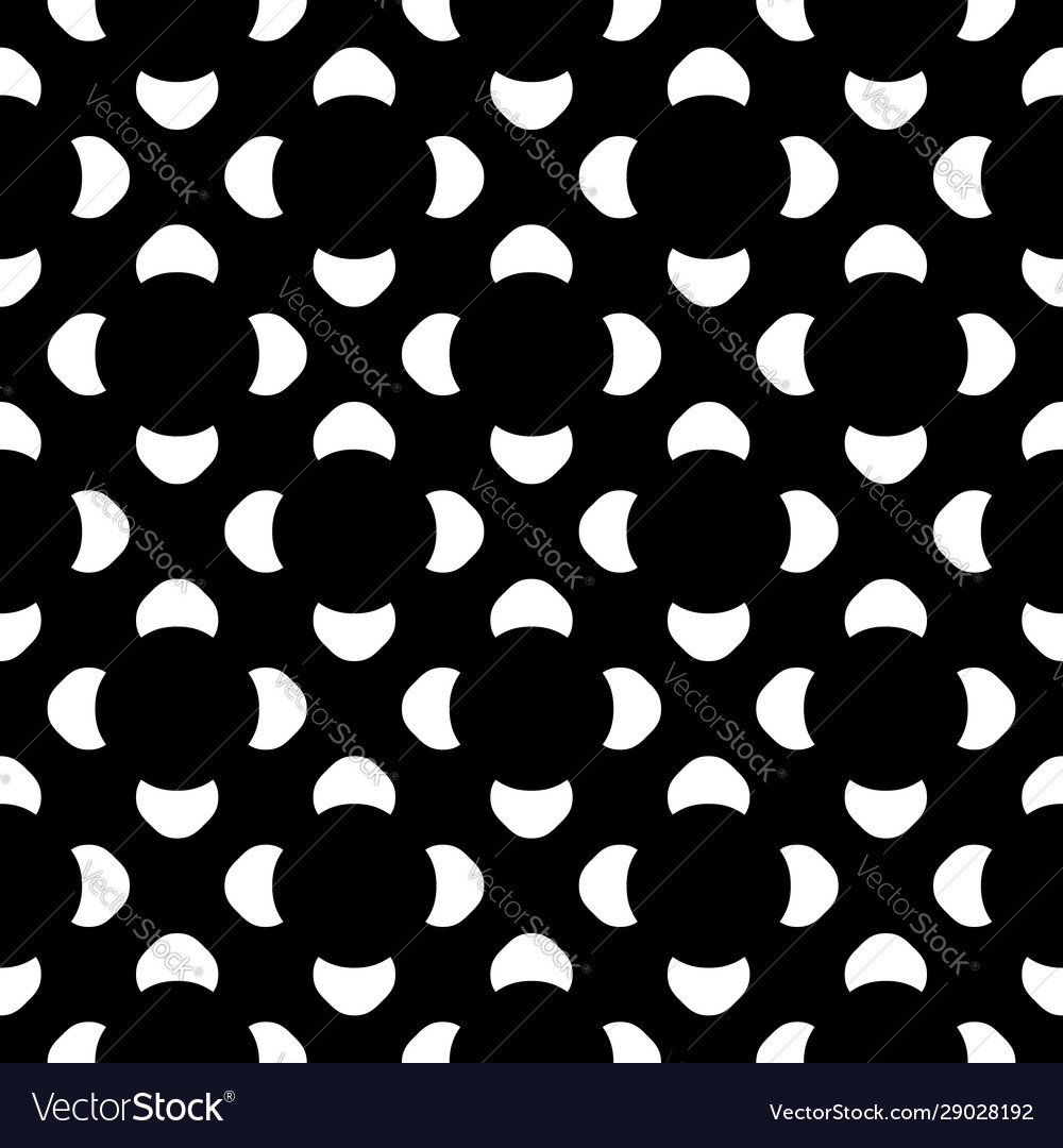 Seamless pattern black white figures