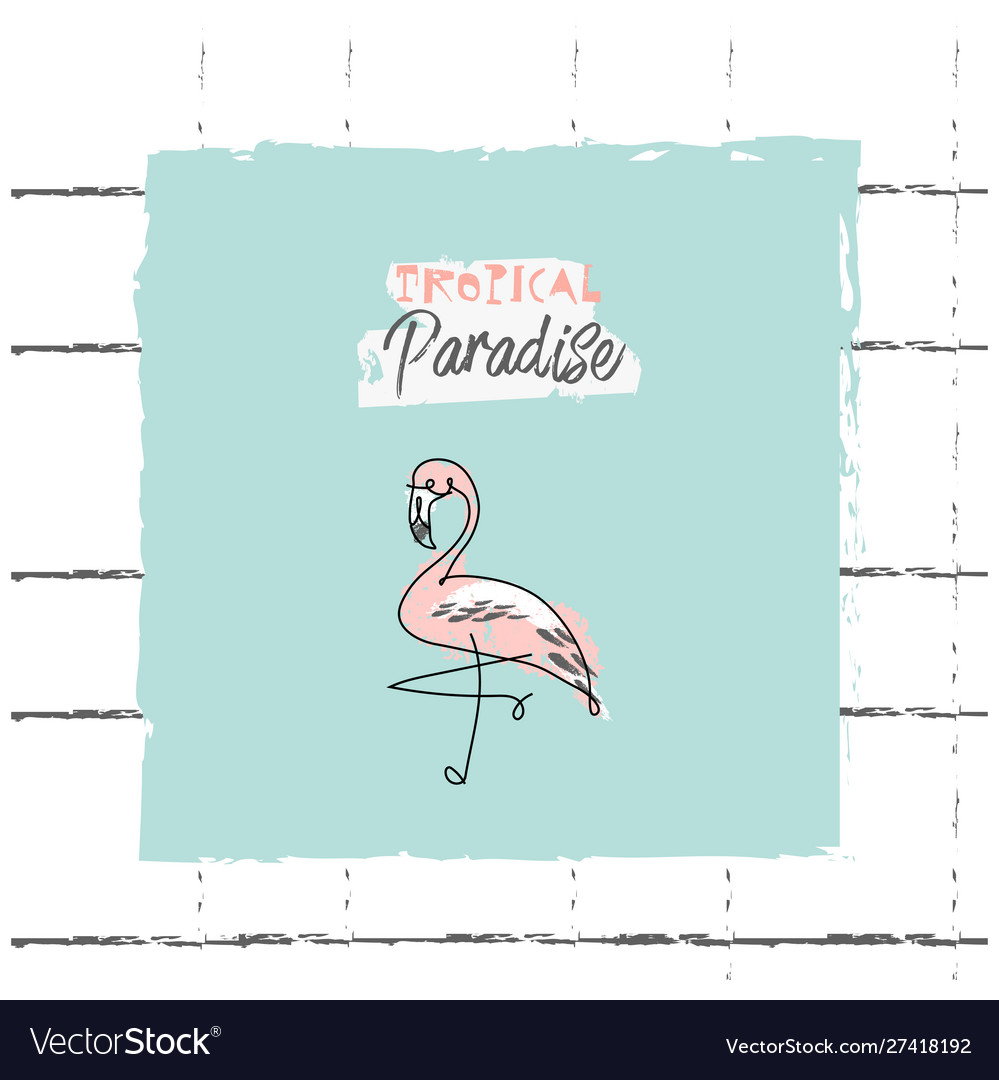 Summer cartoon doodle hand drawn tropical vector image Summer cartoon doodle hand drawn tropical