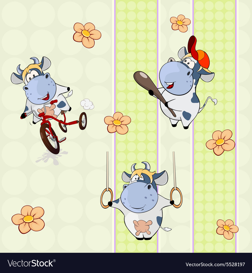 Background with cows