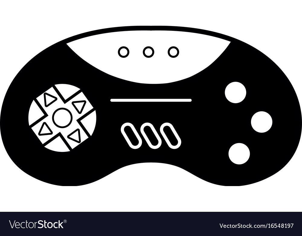Contour videogame controller with buttons to play