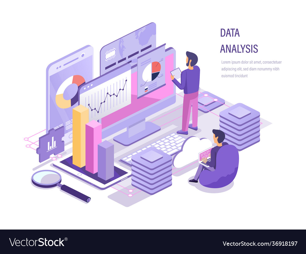 Data analysis business working