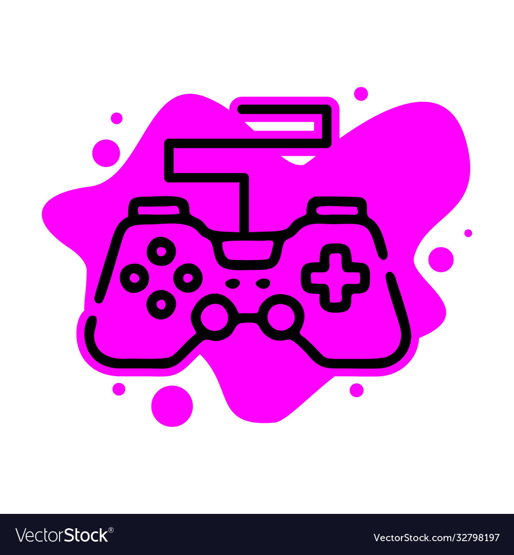 Game controller icon isolated on white background vector image Game controller icon isolated on white background