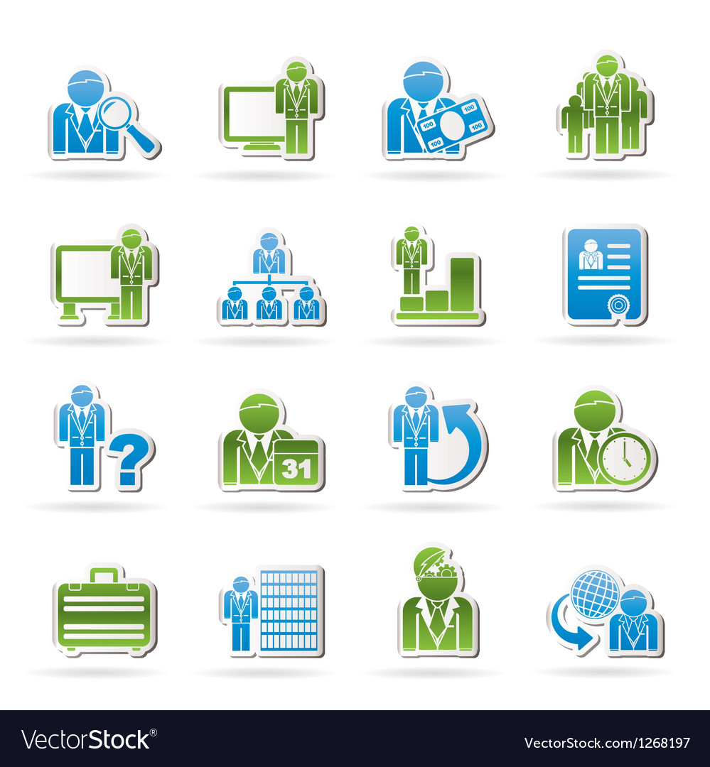 Management and hierarchy icons