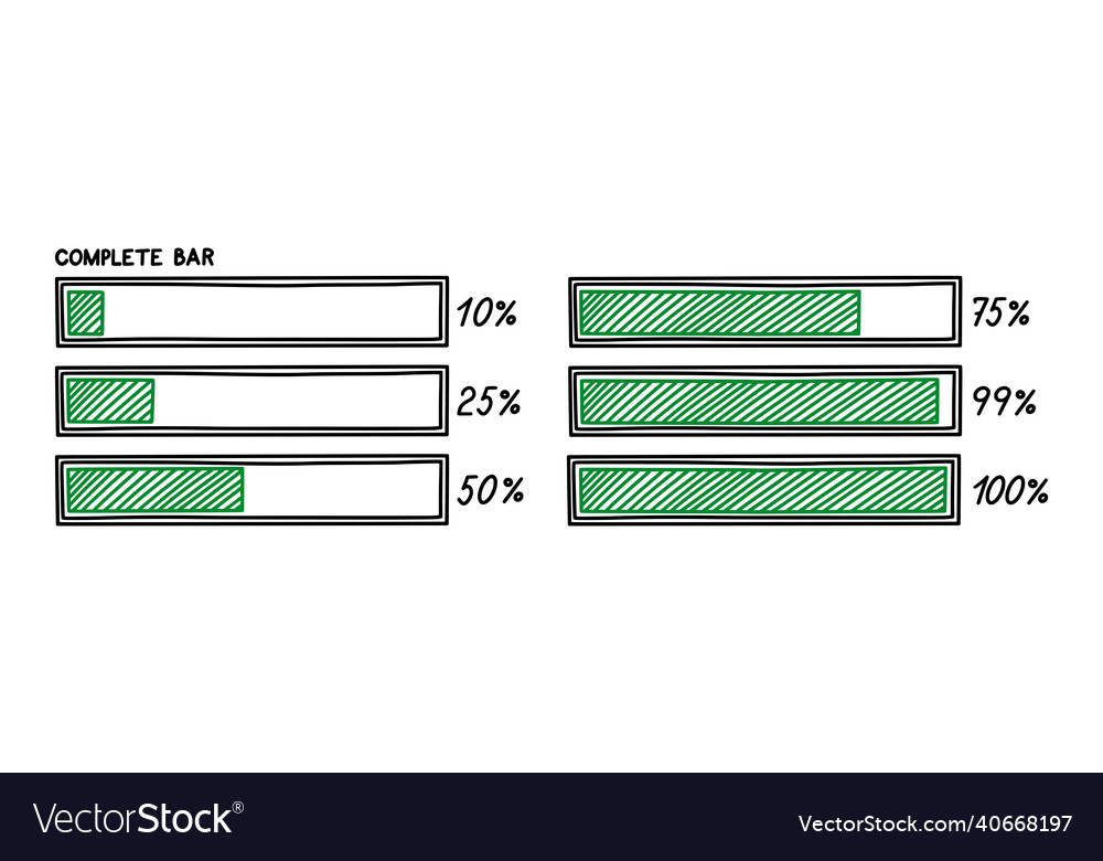 Fortschritt Ladebalken Infografik Designelement Vector Image Fortschritt Ladebalken Infografik Designelement