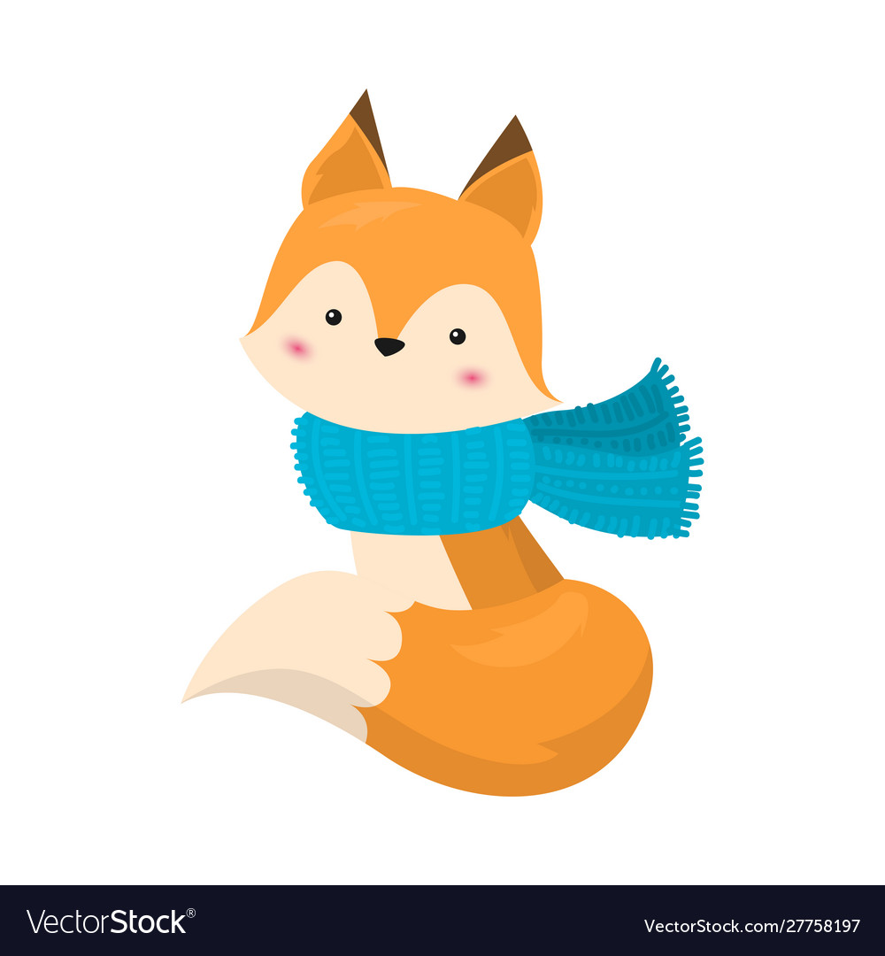 fox in scarf