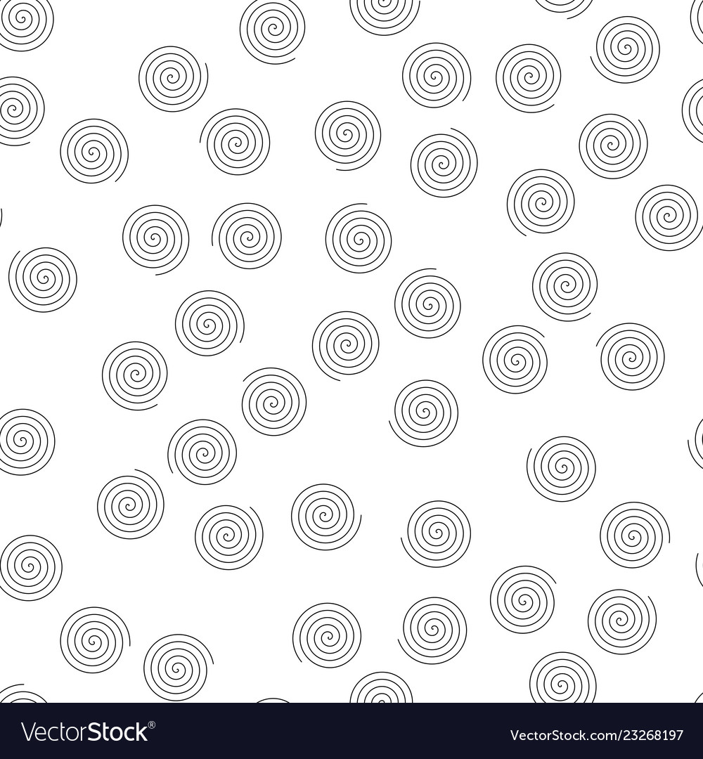 Seamless pattern of random spirals abstract vector image Seamless pattern of random spirals abstract