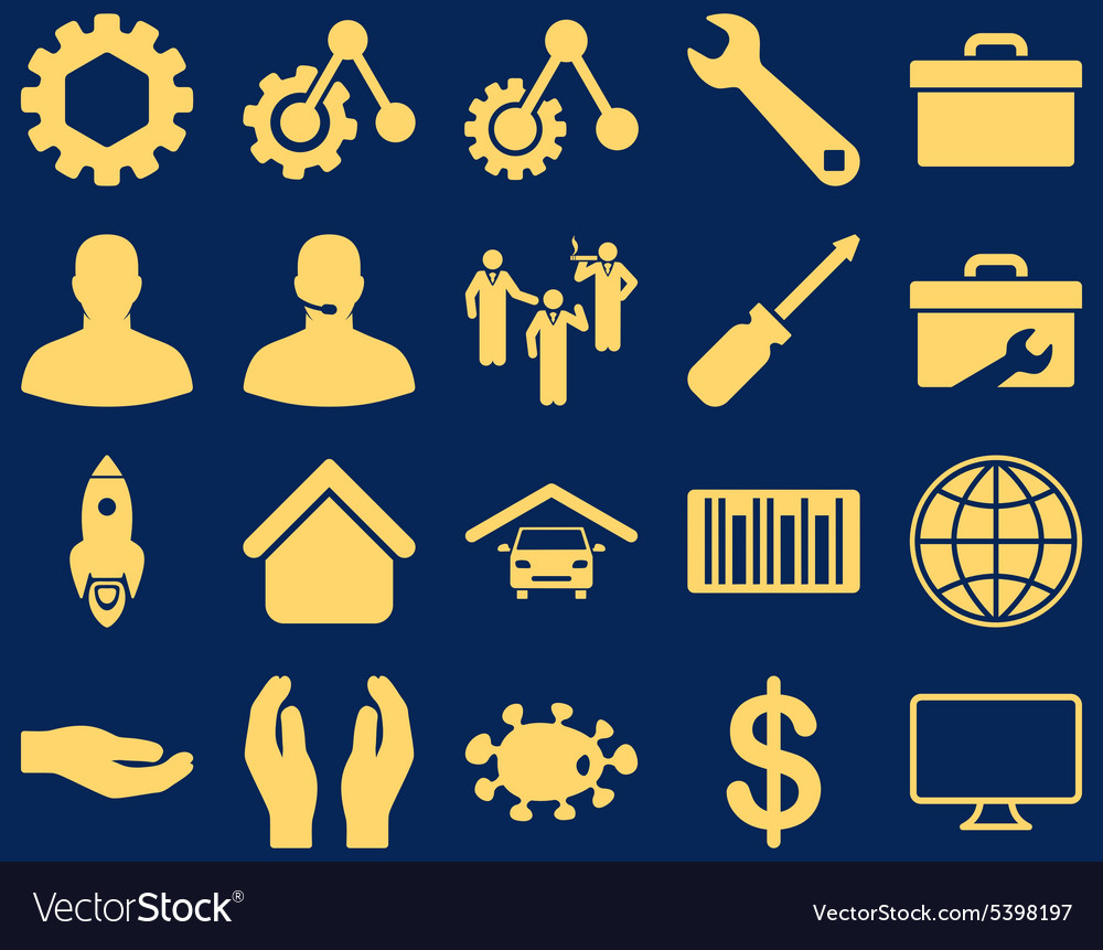 Settings and tools icons