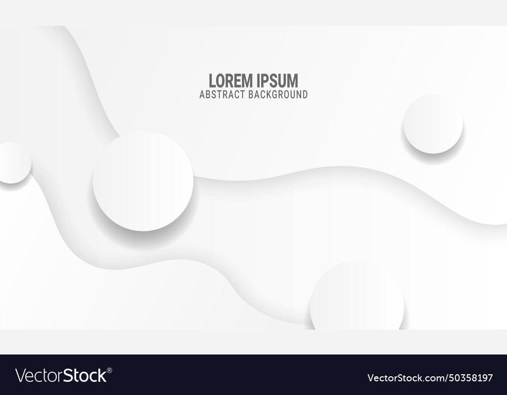 Wavy and circle with shadow background vector image Wavy and circle with shadow background