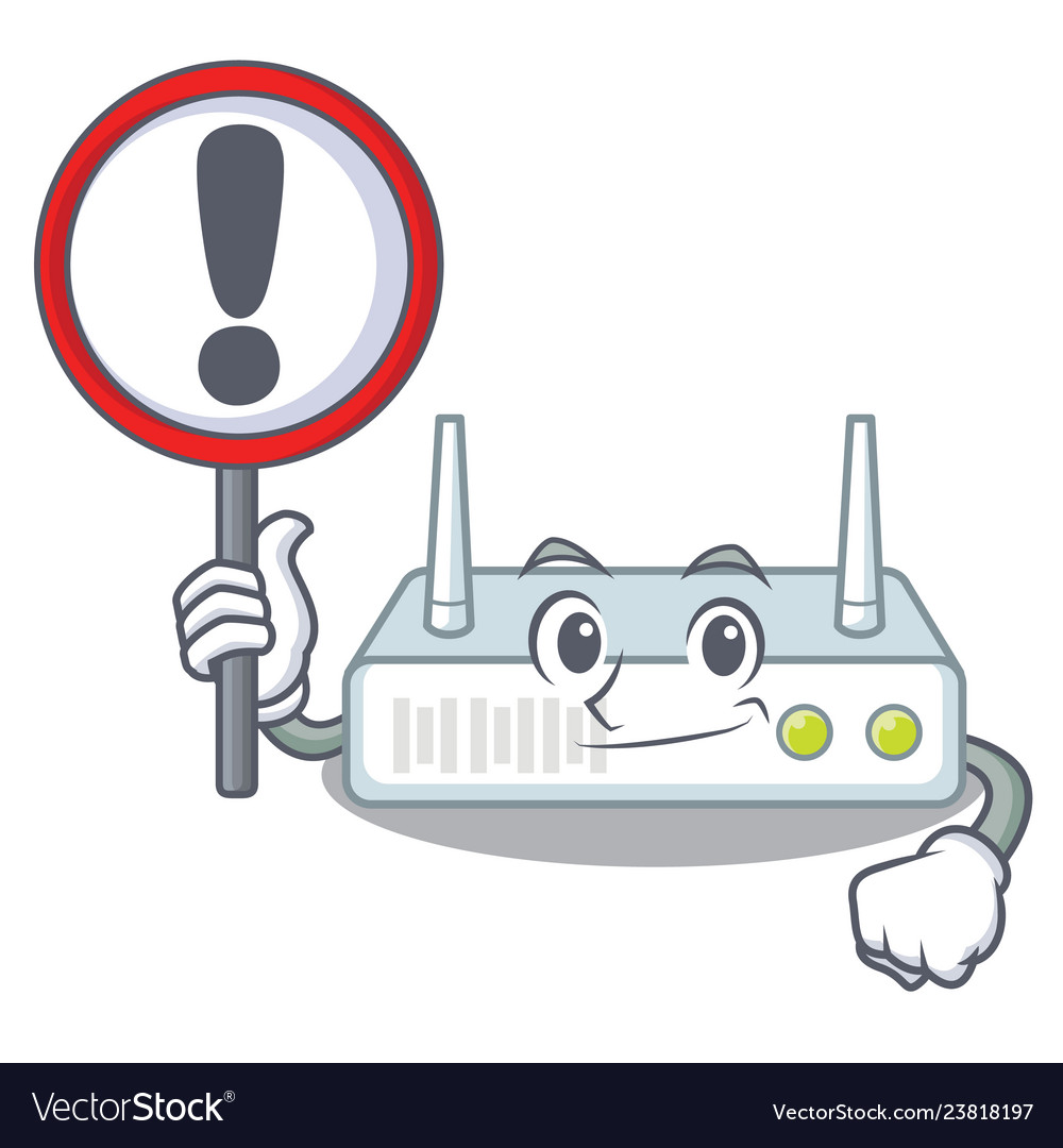 With sign router in the a character shape