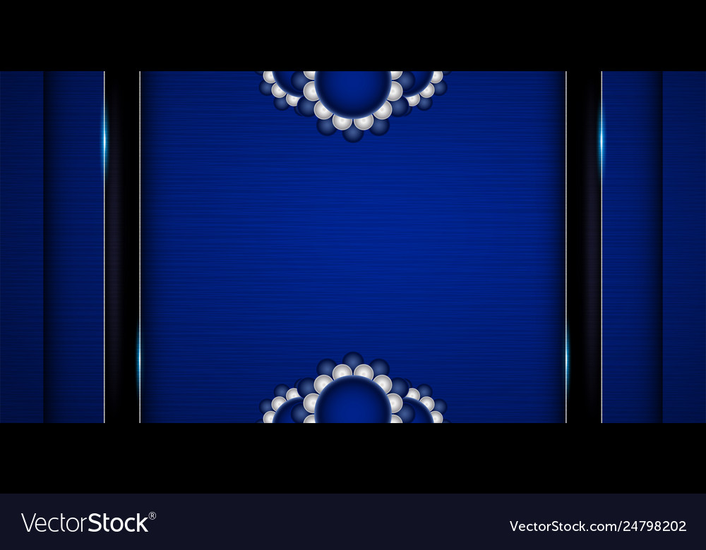 Abstract blue background in premium indian style vector image Abstract blue background in premium indian style