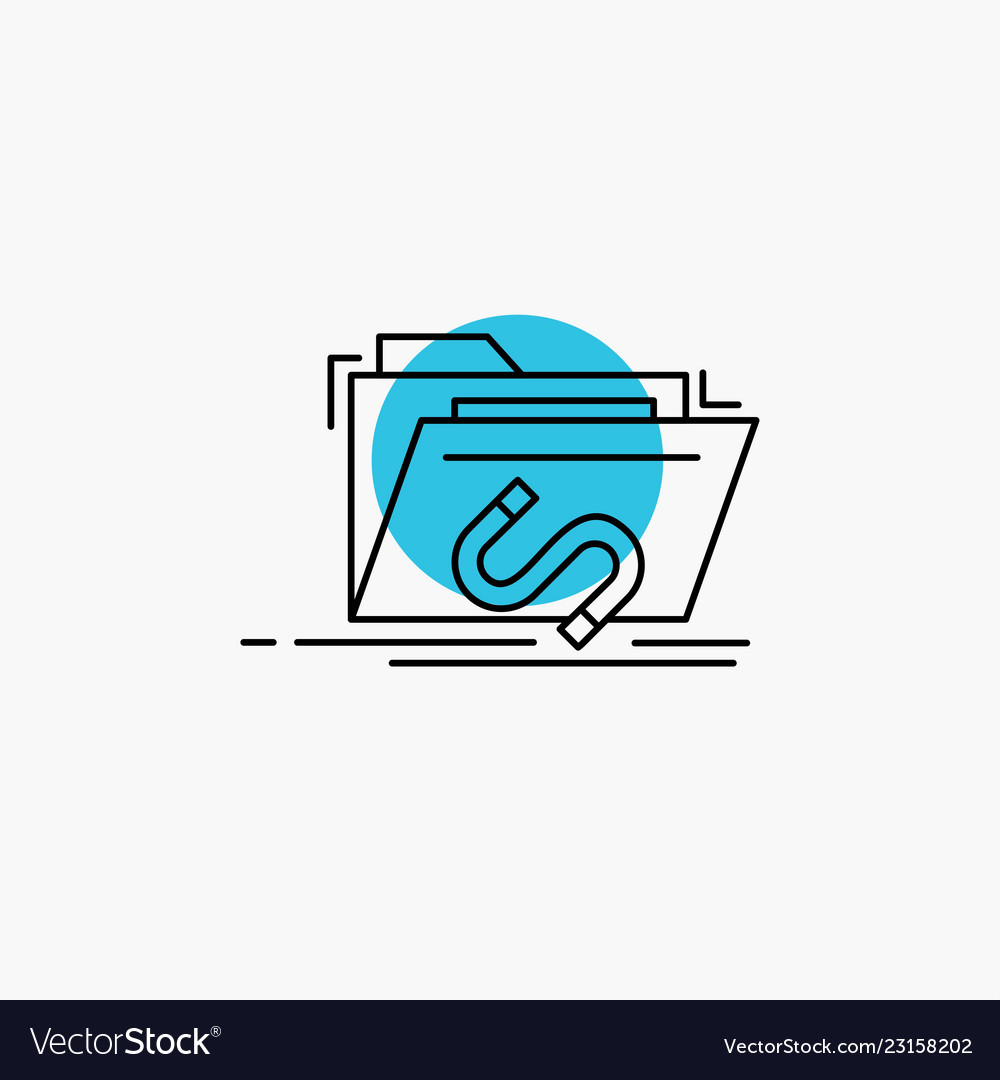 Backdoor exploit file internet software line icon vector image Backdoor exploit file internet software line icon