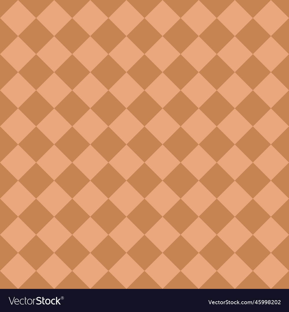 Brown seamless diagonal checkered square pattern
