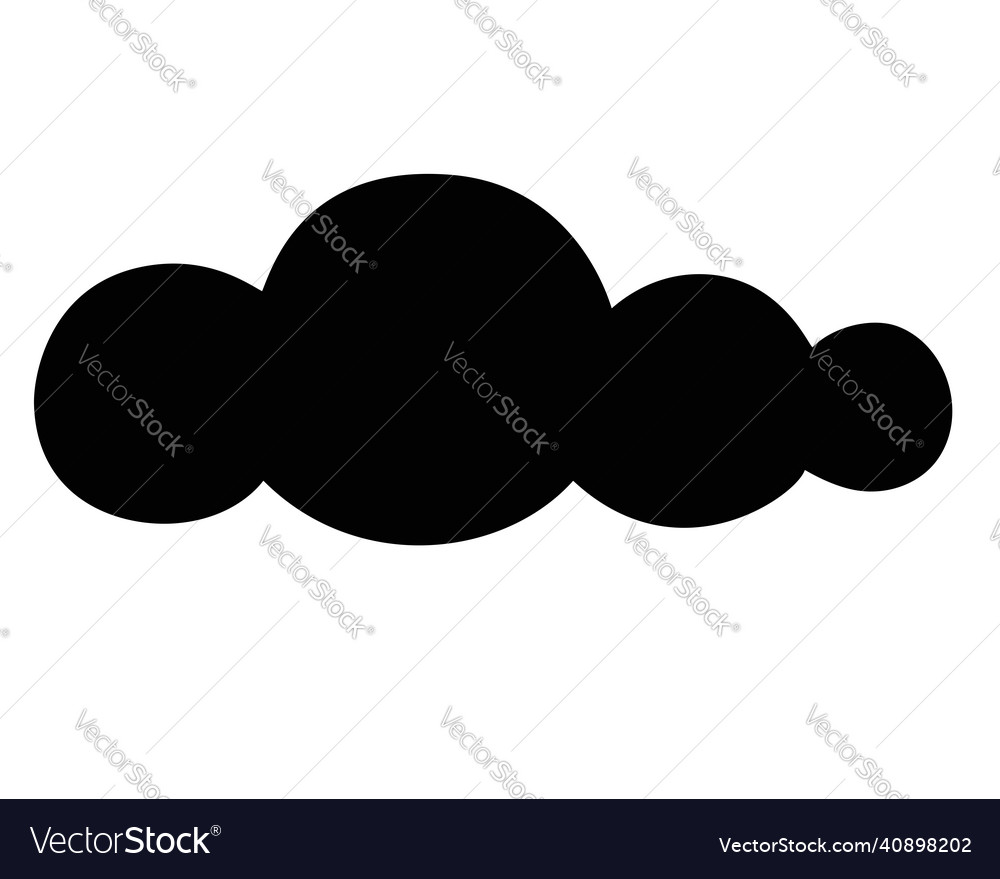 Cloud natural phenomenon - silhouette