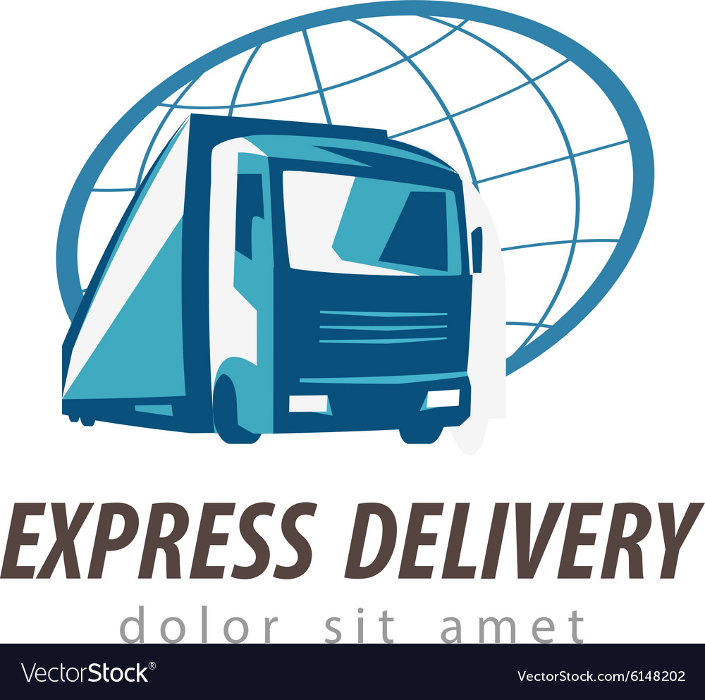 Delivery logo design template transport or Vector Image