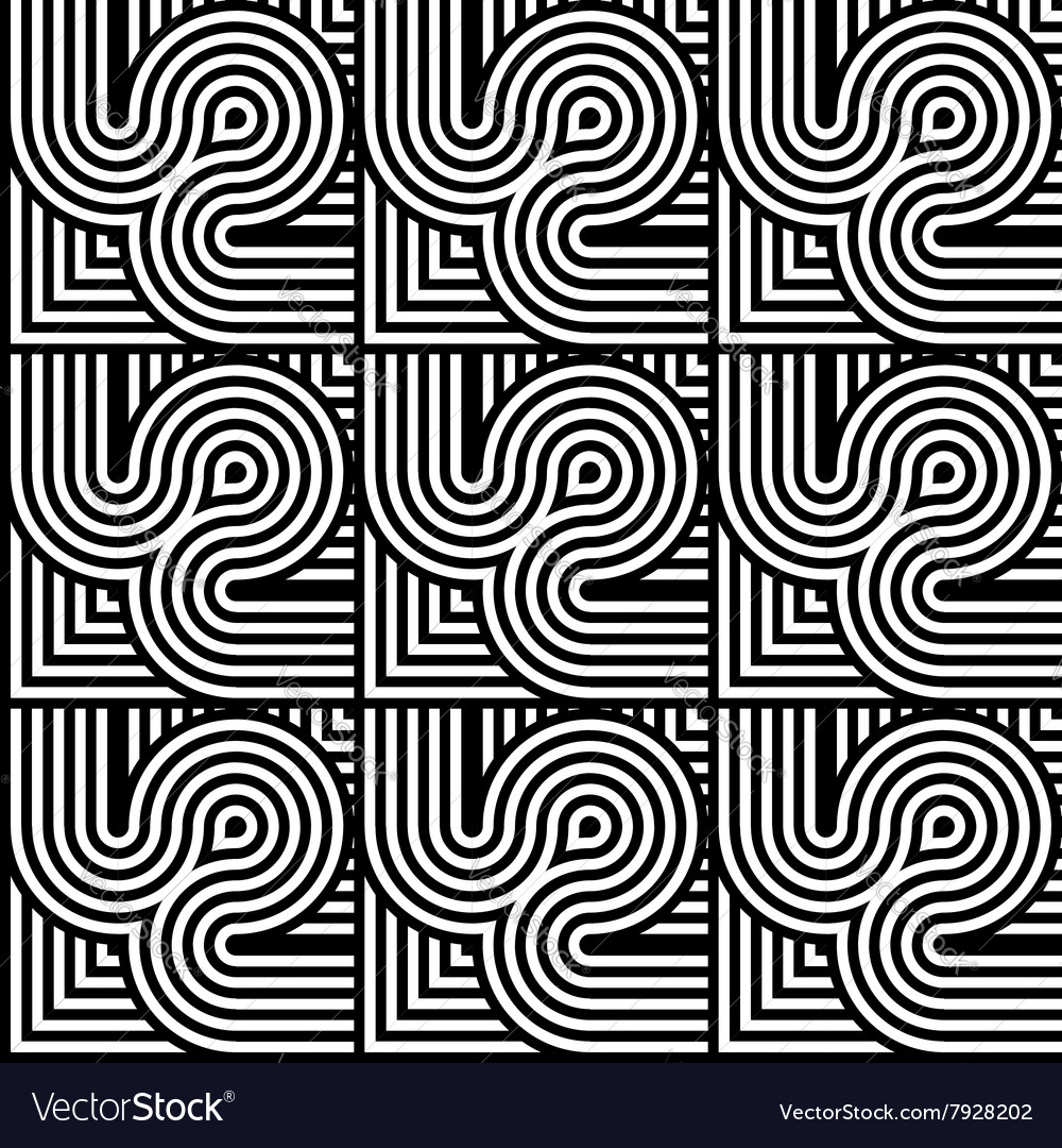 Design seamless monochrome geometric pattern