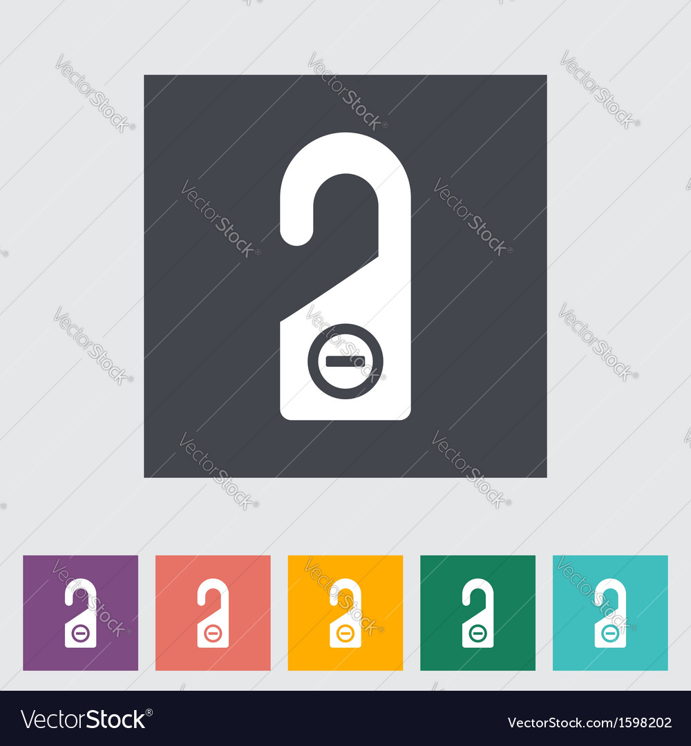 Door Tag Royalty Free Vector Image Vectorstock