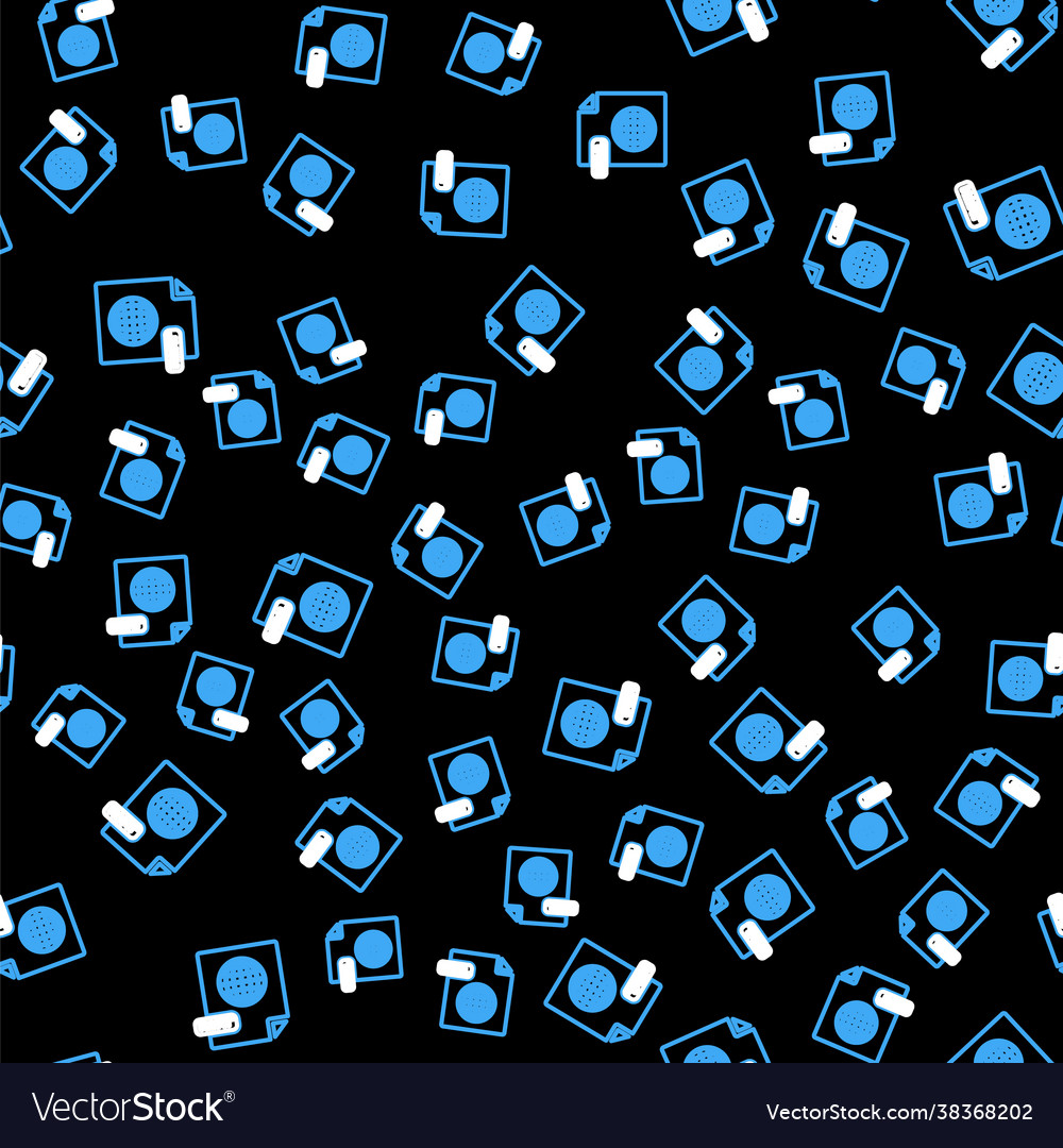 Line html file document download button icon vector image Line html file document download button icon