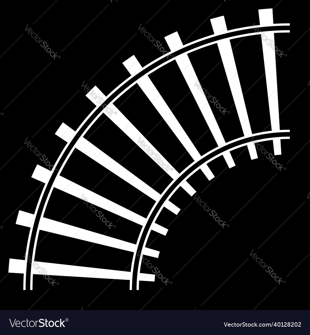 Railway train track tramway silhouette