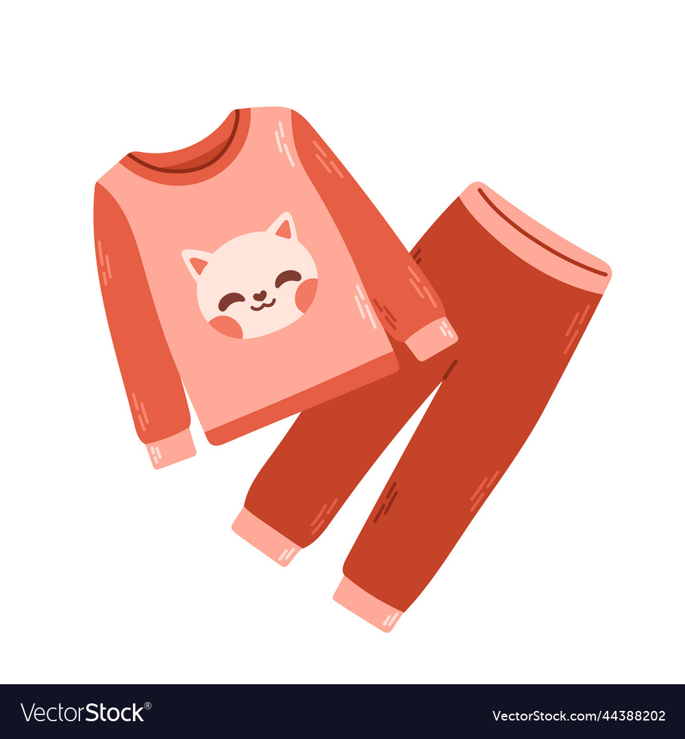 Sleepwear For Girls Pajama Nightgown Sleep Suit Vector Image