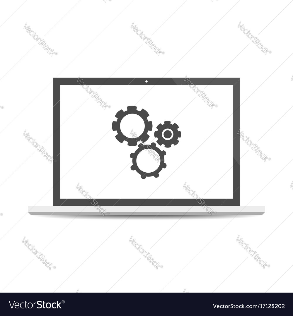 Testing system icon functional software Royalty Free Vector