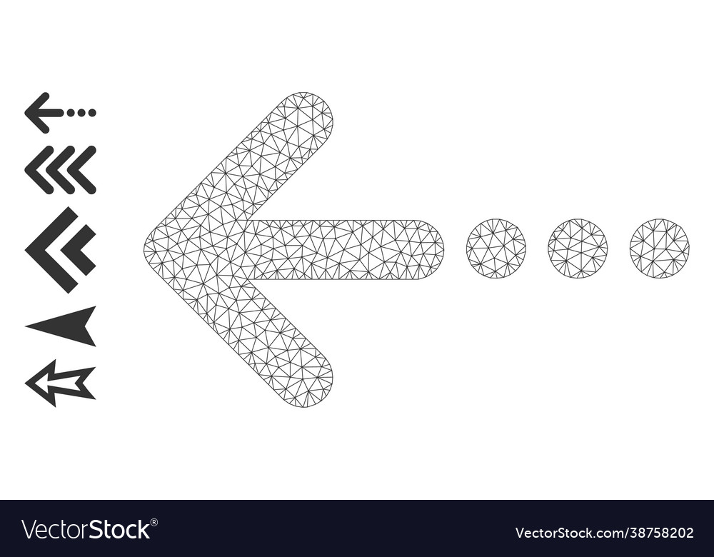 Web network send left icon with simple pictograms vector image Web network send left icon with simple pictograms