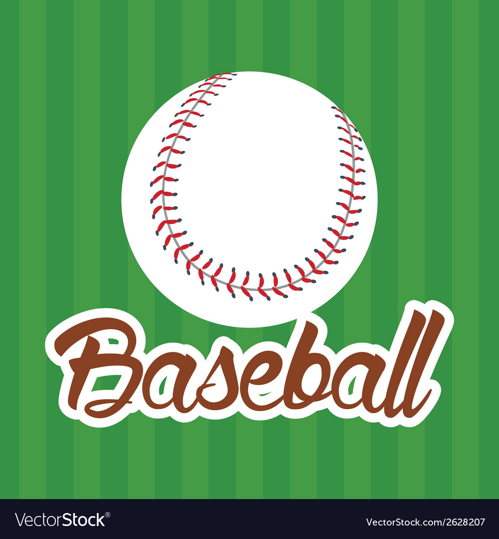 Abstract baseball ball on a special background