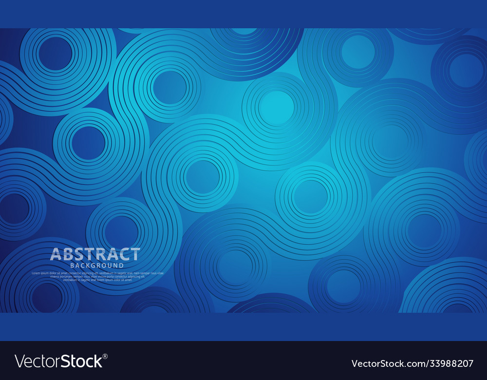 Abstract wave lines and round shapes background