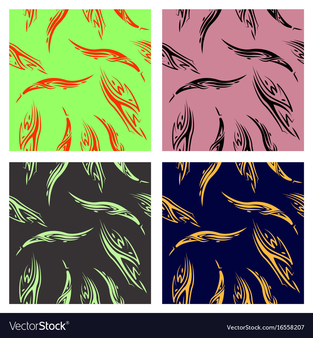 Assembly of patterns in striped style