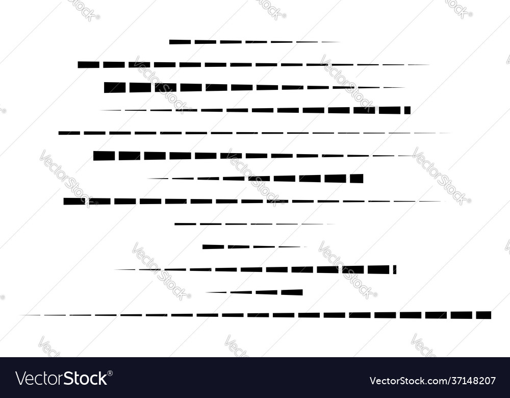 Dashed random straight parallel lines geometric Vector Image Dashed random straight parallel lines geometric