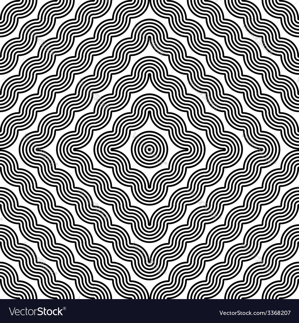 Design seamless monochrome zigzag pattern
