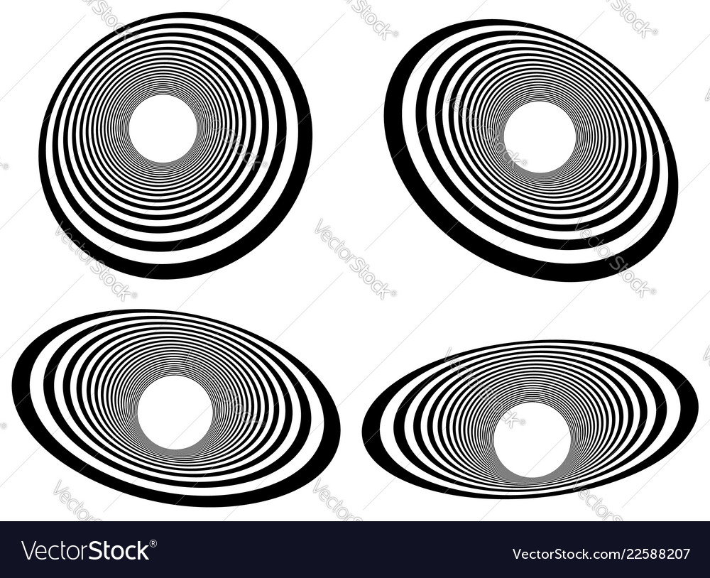 Elliptical elements with concentric radial