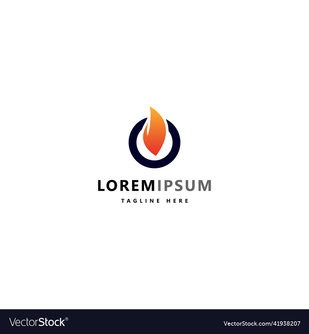 Fire business icon sign symbol logo Royalty Free Vector