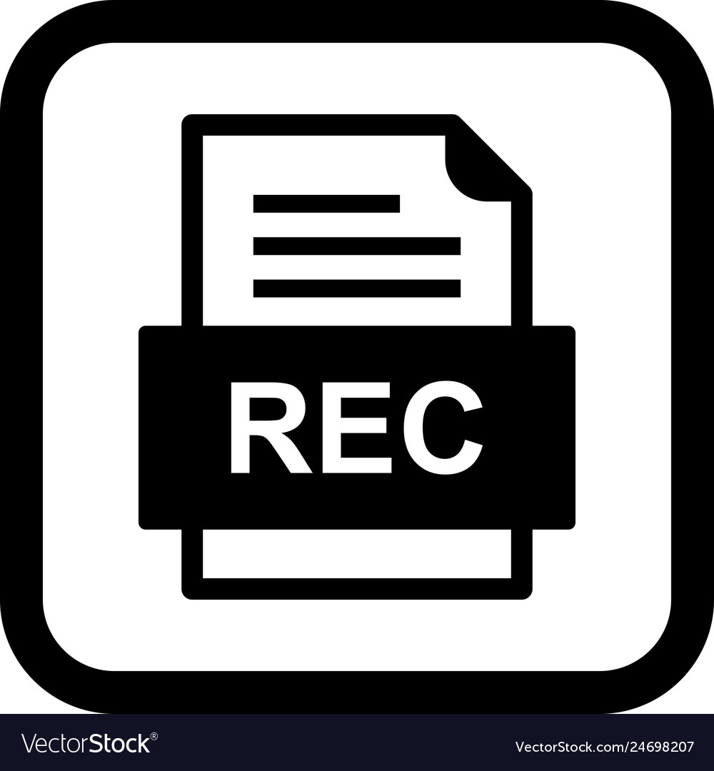 Rec file document icon