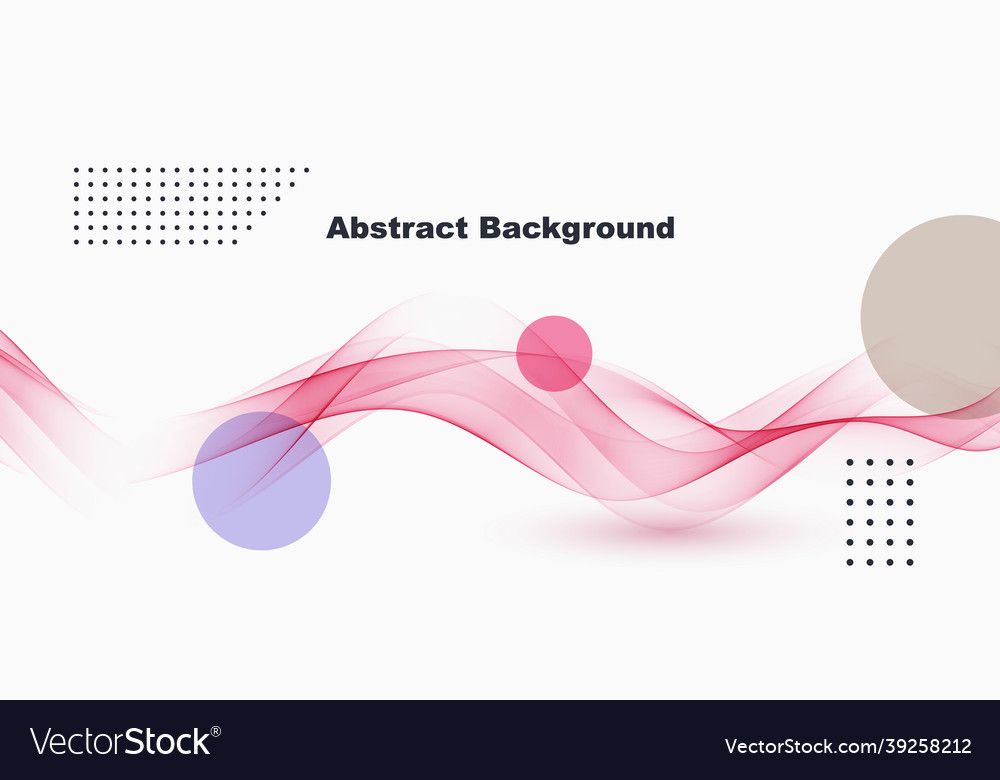 Abstract background with dynamic linear waves vector image Abstract background with dynamic linear waves