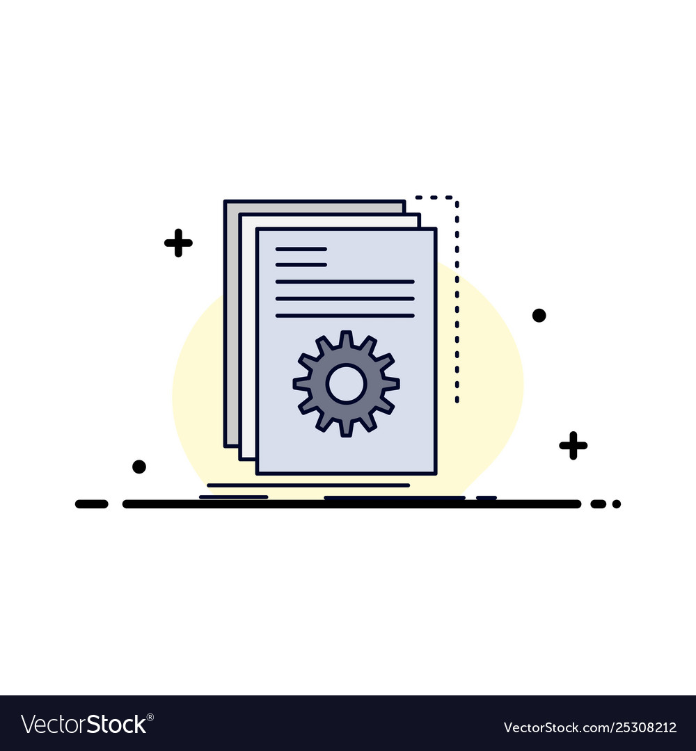 Erstellen Sie Entwicklerprogramm Skript flache Farbe Symbol vector image Erstellen Sie Entwicklerprogramm Skript flache Farbe Symbol
